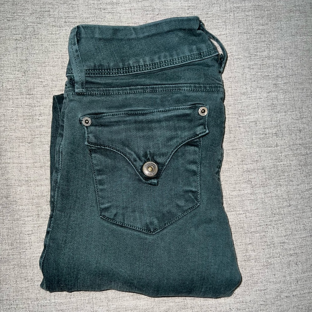 Hudson Collin Skinny Jean - Dark Forest Green